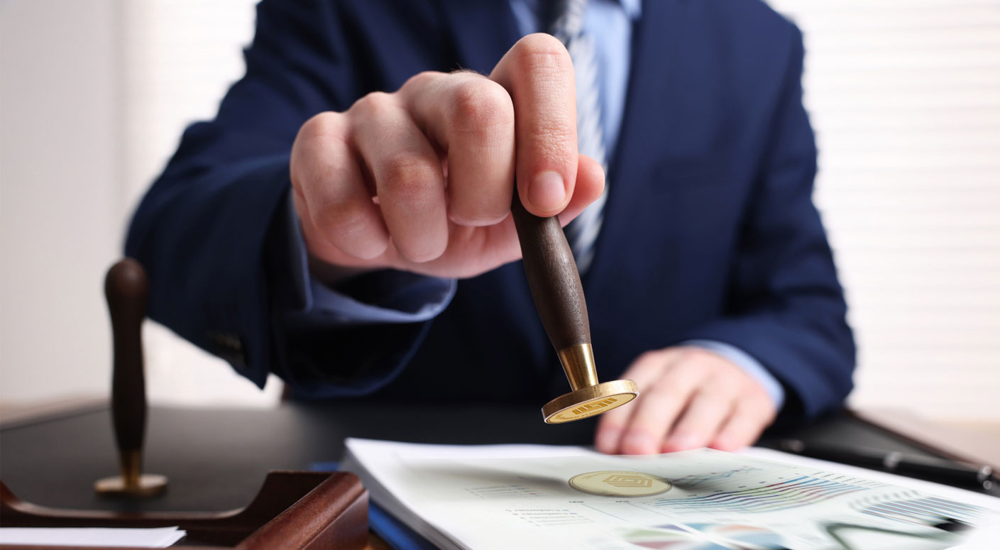 Letter of Guarantees - Stamping Contract & Approval Visual